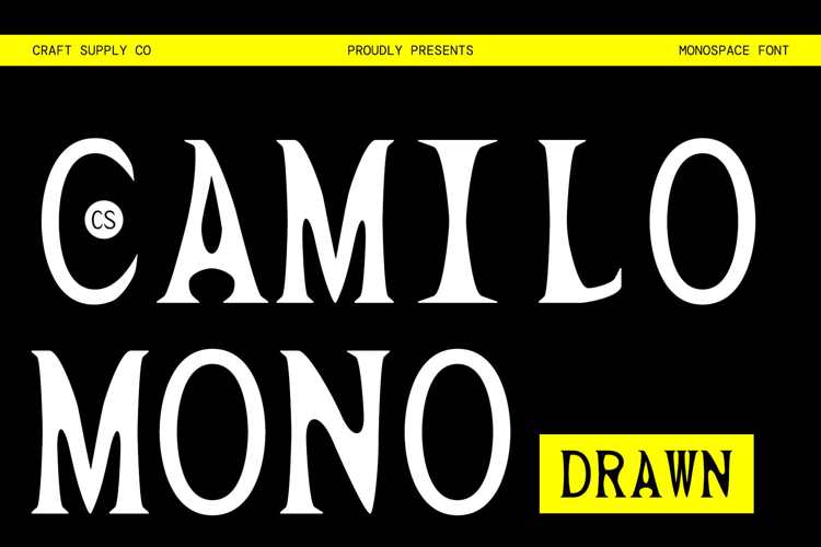 Preview of CS Camilo Mono Drawn Font