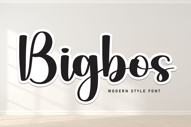 Preview of Bigbos Font