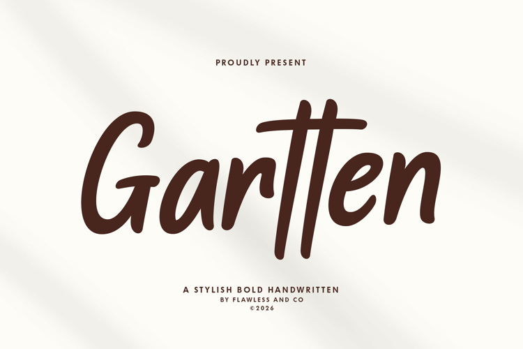 Preview of GARTTEN Font