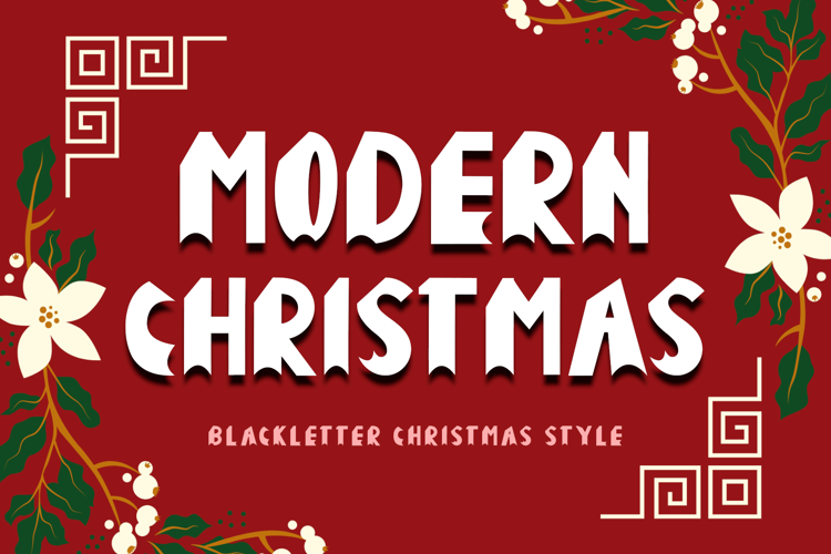 Modern Christmas Font