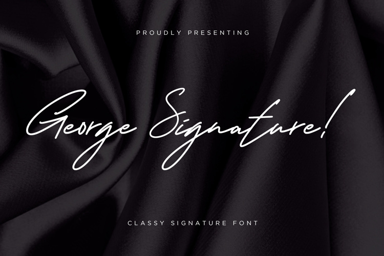 George Signature Font