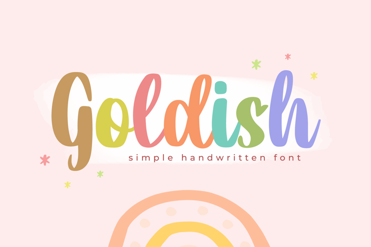 Preview of Goldish Font