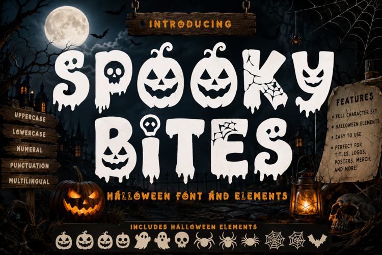 Preview of Spooky Bites Font