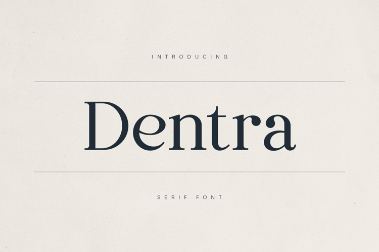 Preview of Dentra Font