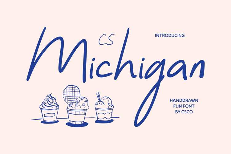 Preview of CS Michigan Font