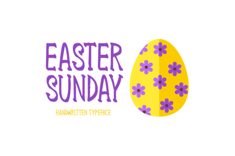 Easter Sunday Font