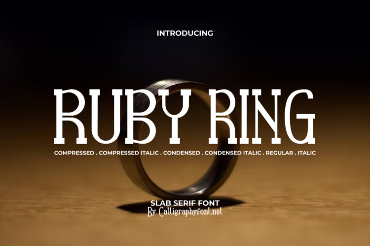 Ruby Ring Font