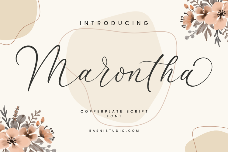 Marontha Font | BasniBee | FontSpace