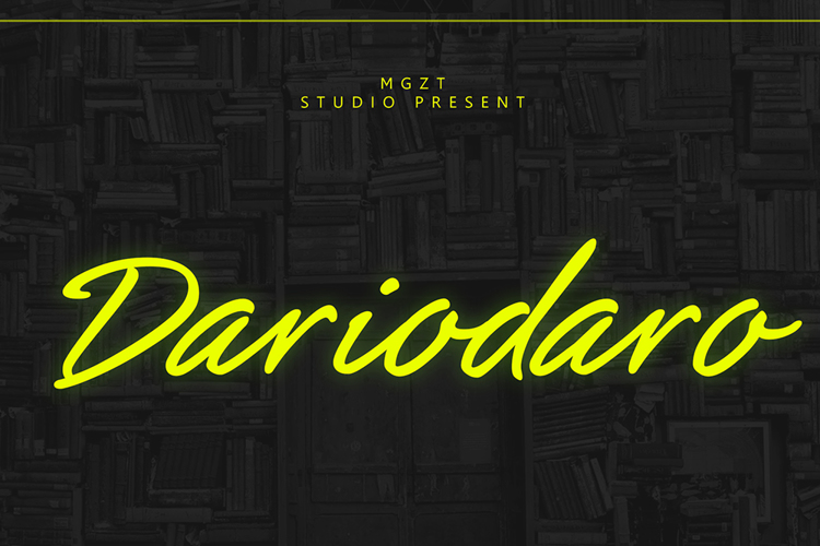 Preview of Dariodaro Font