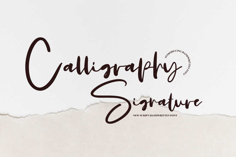 Calligraphy Signatur Font