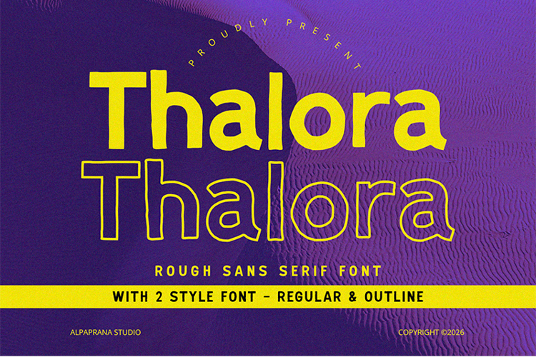 Preview of Thalora Font
