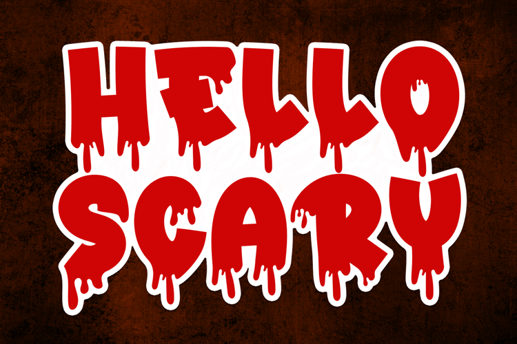 Preview of Hello Scary Font