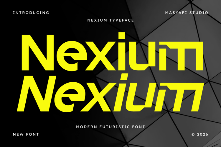 Preview of Nexium Font