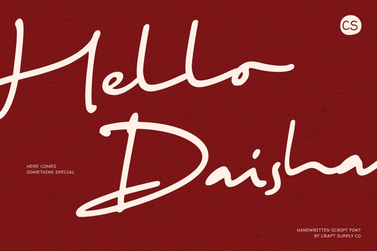 Preview of CS Daisha Font