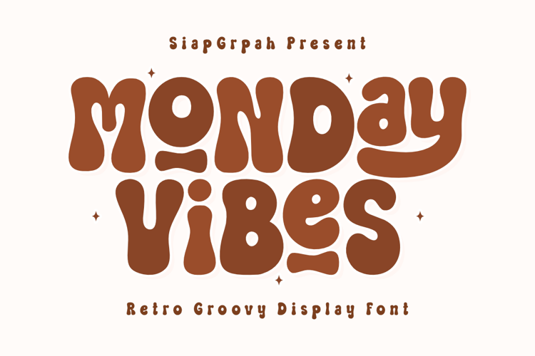 Preview of Monday Vibes Font