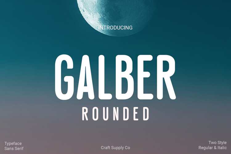 Galber Rounded Font