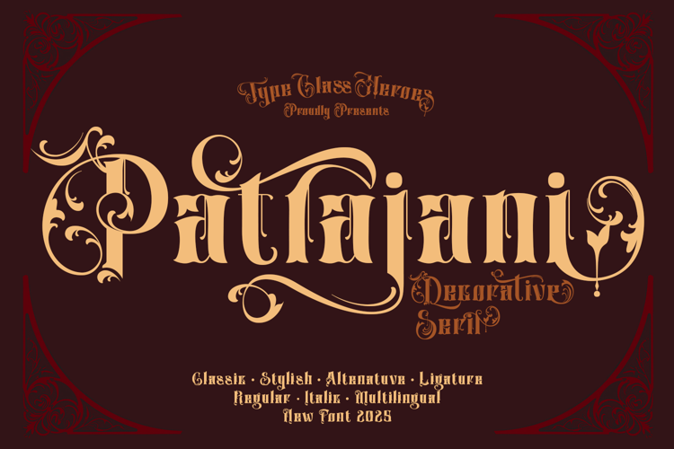 Preview of Patrajani Font