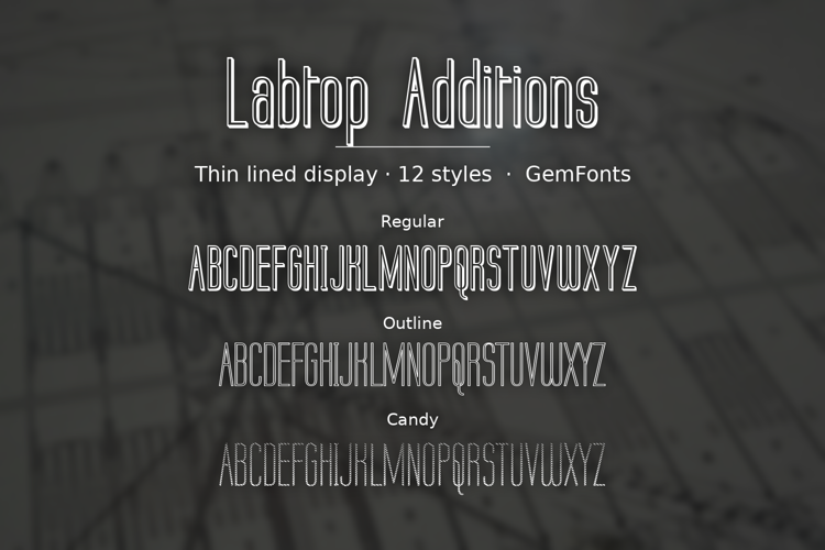 Preview of Labtop Additions Font