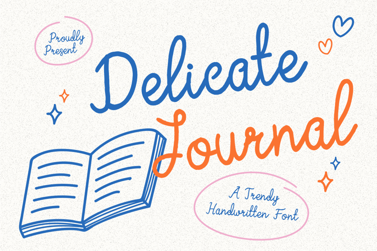 Preview of Delicate Journal Font