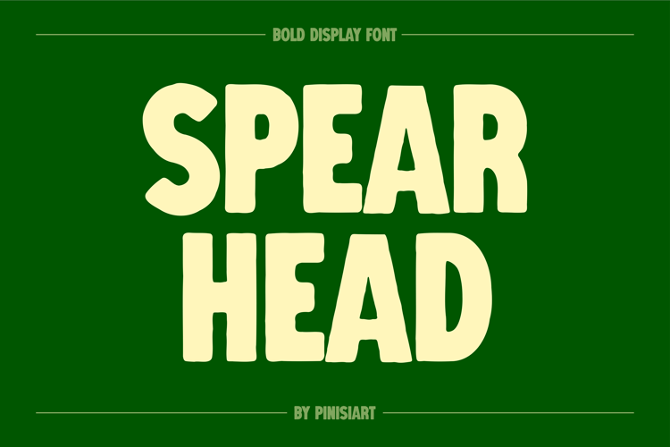 Preview of SPEARHEAD Font
