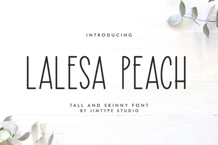 Lalesa Peach Font
