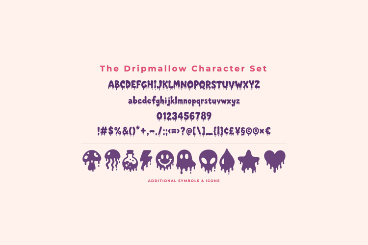 Preview of Dripmallow Font