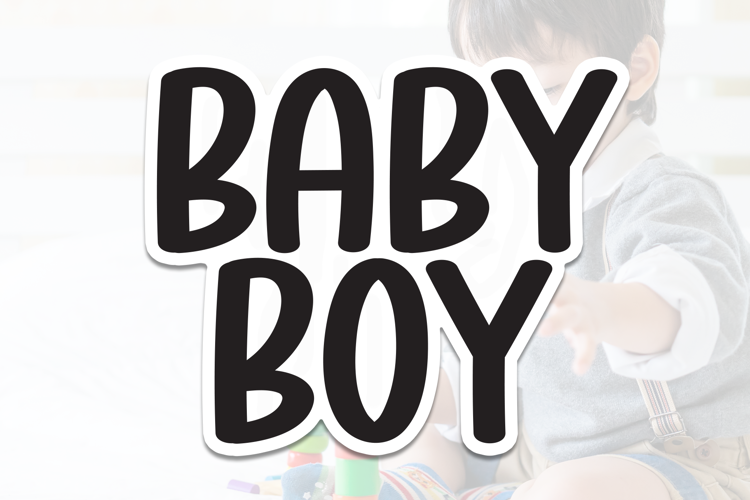 Preview of Baby Boy Font
