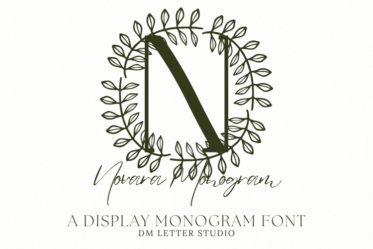 Preview of Novara Monogram Font