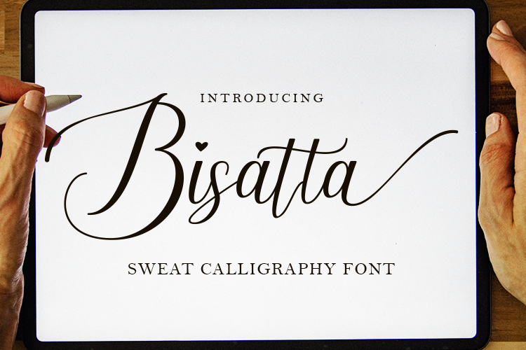 Bisatta| Calligraphy Font
