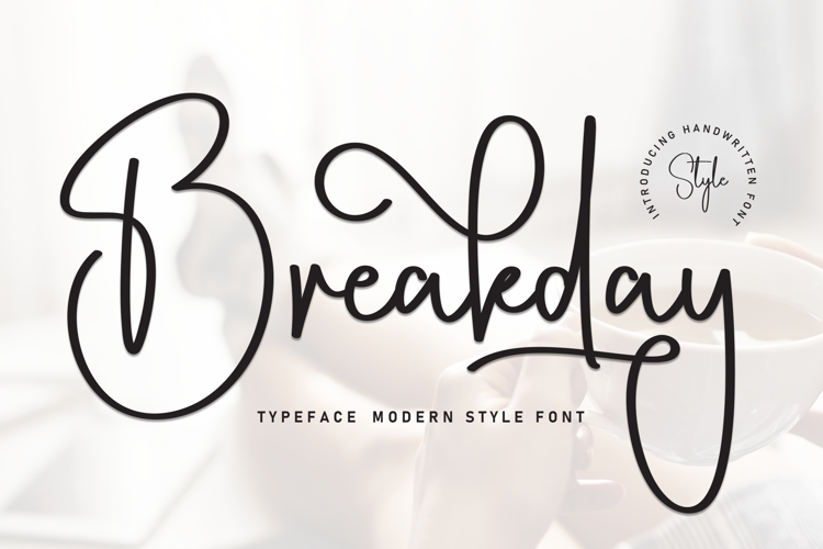 Preview of Breakday Font