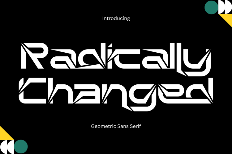 Preview of Radically Changed Font
