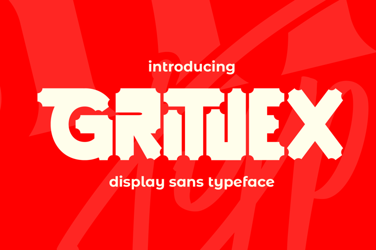 Preview of Gritjex Font