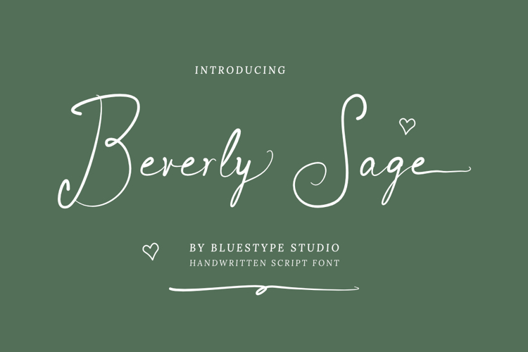 Preview of Beverly Sage Font