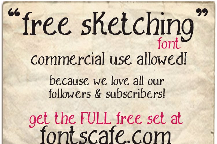 Free Sketching_free-demo Font