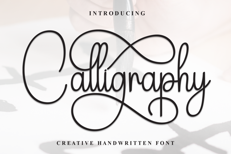 Preview of Calligraphy Font