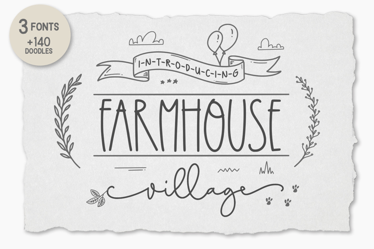 Farmhouse Village A Font