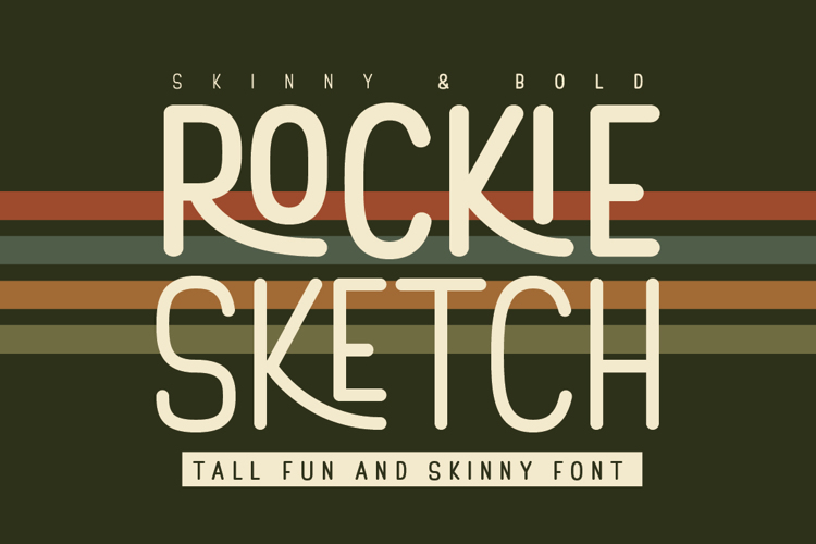 Preview of Rockie Sketch Font