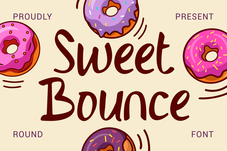 Preview of Sweet Bounce Font