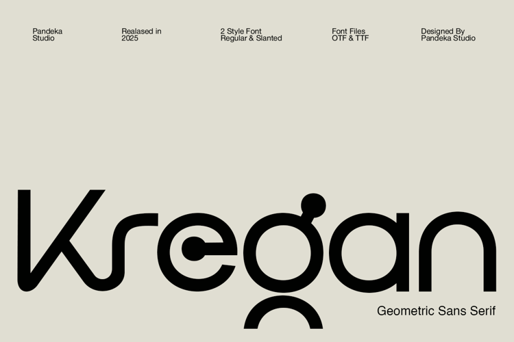 Preview of Kregan Font