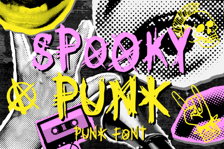 Preview of Spooky Punk Font