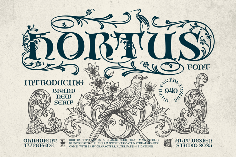 Preview of Hortus Font
