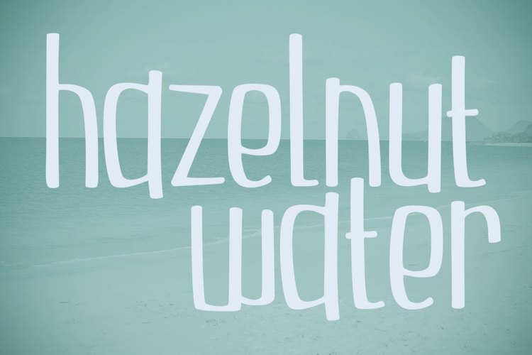 Hazelnut Water Font