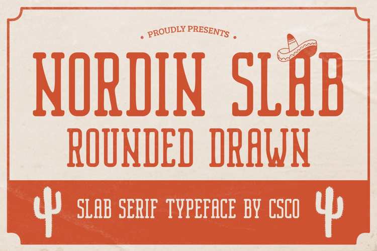 Nordin Slab Rounded Drawn Font