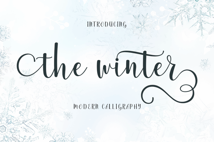 The winter Font