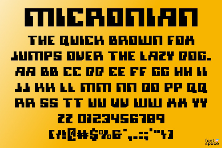 Micronian Font