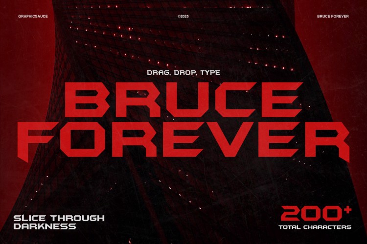 Preview of Bruce Forever Font