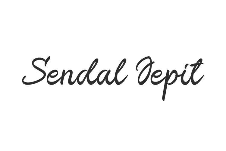 Sendal Jepit Font