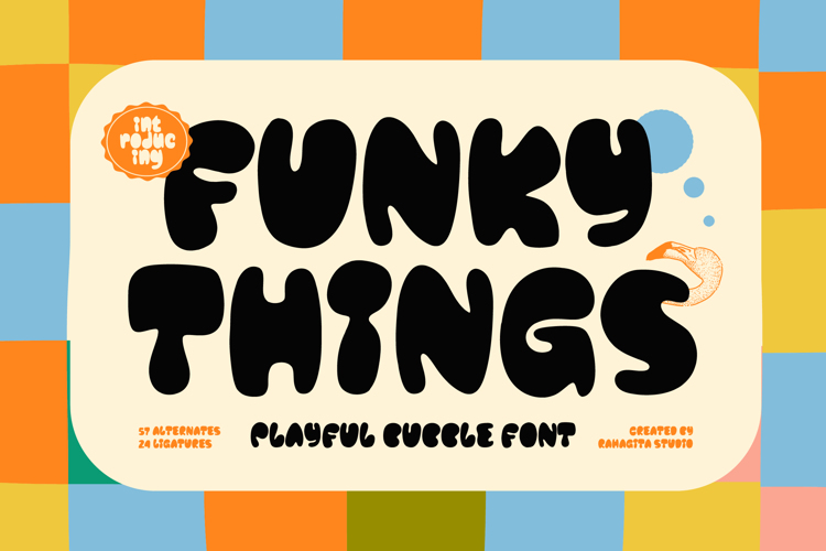 Preview of Funky Things Font