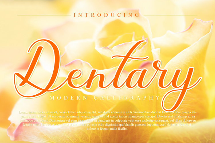Preview of Dentary Font
