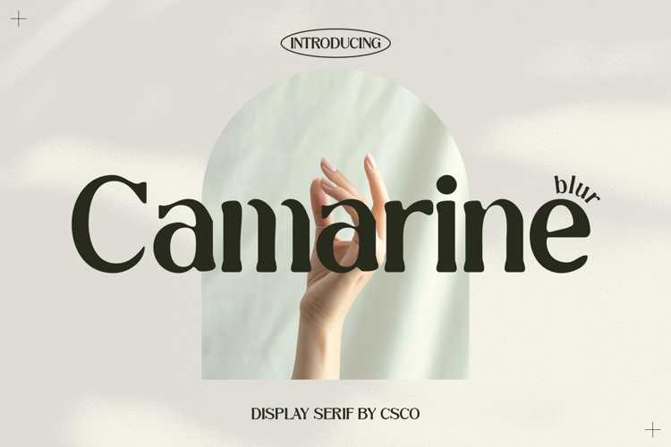 Camarine Blur Font